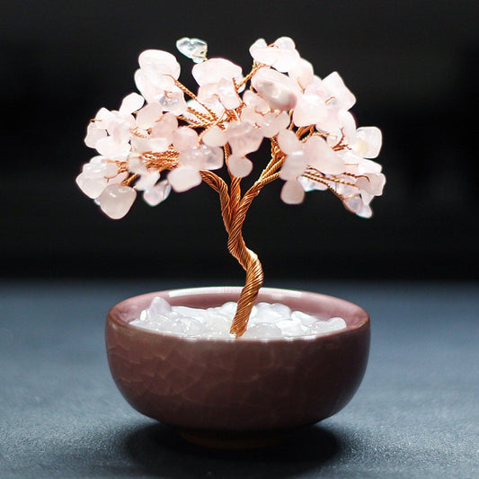 Natural Crystal Money Tree Mini Ornament
